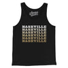 Nashville Repeat Men/Unisex Tank Top-Black-Allegiant Goods Co. Vintage Sports Apparel