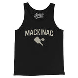 Mackinac Pickleball Men/Unisex Tank Top-Black-Allegiant Goods Co. Vintage Sports Apparel