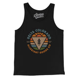 Delta Colorado Retro Badge Men/Unisex Tank Top-Black-Allegiant Goods Co. Vintage Sports Apparel