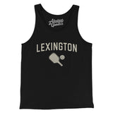 Lexington Pickleball Men/Unisex Tank Top-Black-Allegiant Goods Co. Vintage Sports Apparel