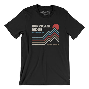 Hurricane Ridge Washington Men/Unisex T-Shirt-Black-Allegiant Goods Co. Vintage Sports Apparel