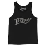 Las Vegas Pennant Men/Unisex Tank Top-Black-Allegiant Goods Co. Vintage Sports Apparel