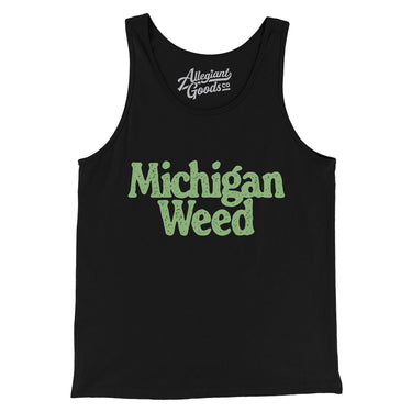 Michigan Weed Men/Unisex Tank Top-Black-Allegiant Goods Co. Vintage Sports Apparel