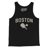Boston Pickleball Men/Unisex Tank Top-Black-Allegiant Goods Co. Vintage Sports Apparel