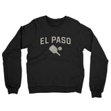 El Paso Pickleball Midweight French Terry Crewneck Sweatshirt-Black-Allegiant Goods Co. Vintage Sports Apparel
