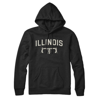 Illinois Cycling Hoodie-Black-Allegiant Goods Co. Vintage Sports Apparel