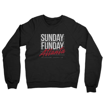 Sunday Funday Atlanta Midweight French Terry Crewneck Sweatshirt-Allegiant Goods Co. Vintage Sports Apparel
