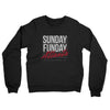 Sunday Funday Atlanta Midweight French Terry Crewneck Sweatshirt-Black-Allegiant Goods Co. Vintage Sports Apparel