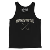 Martha's Vineyard Golf Men/Unisex Tank Top-Black-Allegiant Goods Co. Vintage Sports Apparel