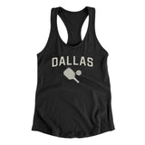 Dallas Pickleball Women's Racerback Tank-Black-Allegiant Goods Co. Vintage Sports Apparel