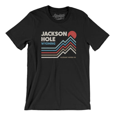 Jackson Hole Wyoming Men/Unisex T-Shirt-Black-Allegiant Goods Co. Vintage Sports Apparel