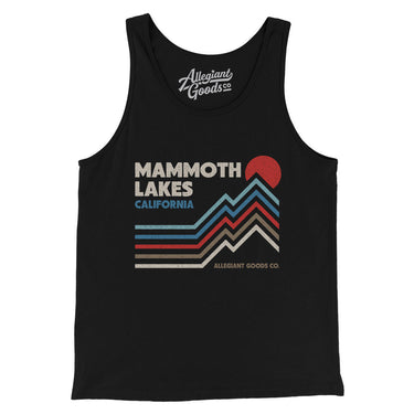 Mammoth Lakes California Men/Unisex Tank Top-Black-Allegiant Goods Co. Vintage Sports Apparel