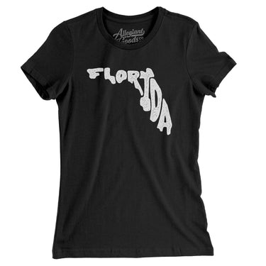 Florida State Shape Text Women's T-Shirt-Allegiant Goods Co. Vintage Sports Apparel