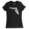 Florida State Shape Text Women's T-Shirt-Black-Allegiant Goods Co. Vintage Sports Apparel