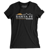 Santa Fe Mountain Sunset Women's T-Shirt-Black-Allegiant Goods Co. Vintage Sports Apparel