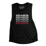 Atlanta Repeat Women's Flowey Scoopneck Muscle Tank-Allegiant Goods Co. Vintage Sports Apparel