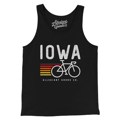 Iowa Cycling Men/Unisex Tank Top-Black-Allegiant Goods Co. Vintage Sports Apparel