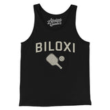 Biloxi Pickleball Men/Unisex Tank Top-Black-Allegiant Goods Co. Vintage Sports Apparel