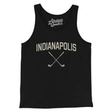Indianapolis Golf Men/Unisex Tank Top-Black-Allegiant Goods Co. Vintage Sports Apparel