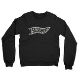 Sacramento Pennant Midweight French Terry Crewneck Sweatshirt-Black-Allegiant Goods Co. Vintage Sports Apparel