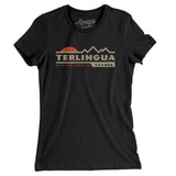 Terlingua Mountain Sunset Women's T-Shirt-Black-Allegiant Goods Co. Vintage Sports Apparel