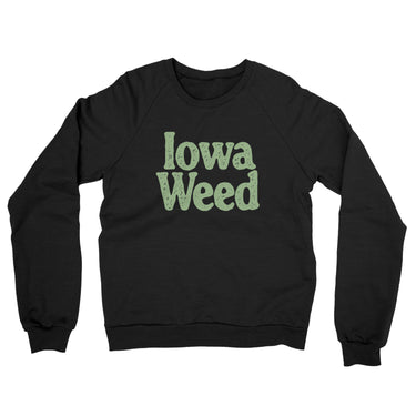 Iowa Weed Midweight French Terry Crewneck Sweatshirt-Allegiant Goods Co. Vintage Sports Apparel