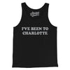 I've Been To Charlotte Men/Unisex Tank Top-Black-Allegiant Goods Co. Vintage Sports Apparel