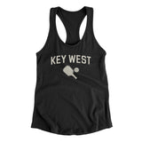 Key West Pickleball Women's Racerback Tank-Black-Allegiant Goods Co. Vintage Sports Apparel