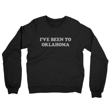 I've Been To Oklahoma Midweight French Terry Crewneck Sweatshirt-Allegiant Goods Co. Vintage Sports Apparel