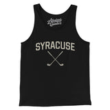 Syracuse Golf Men/Unisex Tank Top-Black-Allegiant Goods Co. Vintage Sports Apparel