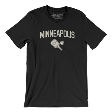 Minneapolis Pickleball Men/Unisex T-Shirt-Black-Allegiant Goods Co. Vintage Sports Apparel