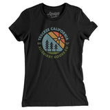 Truckee California Retro Badge Women's T-Shirt-Black-Allegiant Goods Co. Vintage Sports Apparel