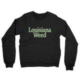Louisiana Weed Midweight French Terry Crewneck Sweatshirt-Allegiant Goods Co. Vintage Sports Apparel