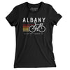 Albany Cycling Women's T-Shirt-Black-Allegiant Goods Co. Vintage Sports Apparel