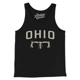 Ohio Cycling Men/Unisex Tank Top-Black-Allegiant Goods Co. Vintage Sports Apparel