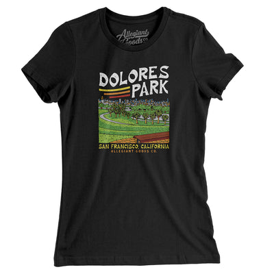 Dolores Park Women's T-Shirt-Black-Allegiant Goods Co. Vintage Sports Apparel