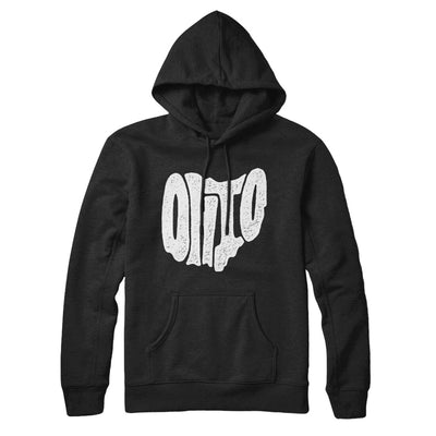 Ohio State Shape Text Hoodie-Black-Allegiant Goods Co. Vintage Sports Apparel