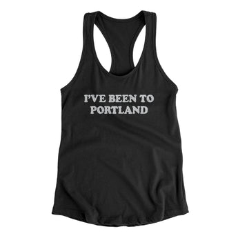 I've Been To Portland Women's Racerback Tank-Allegiant Goods Co. Vintage Sports Apparel