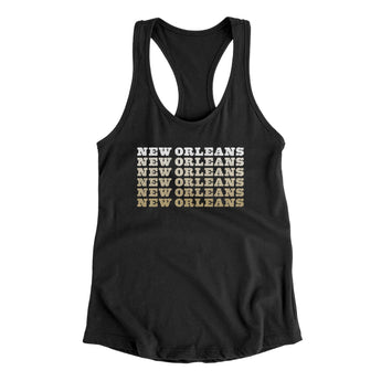 New Orleans Repeat Women's Racerback Tank-Allegiant Goods Co. Vintage Sports Apparel