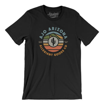 Ajo Arizona Retro Badge Men/Unisex T-Shirt-Black-Allegiant Goods Co. Vintage Sports Apparel