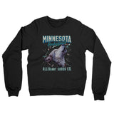 Minnesota Basketball Throwback Mascot Midweight French Terry Crewneck Sweatshirt-Allegiant Goods Co. Vintage Sports Apparel