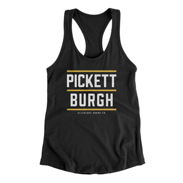 Pickett Burgh Women's Racerback Tank-Allegiant Goods Co. Vintage Sports Apparel