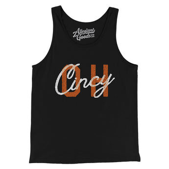 Cincy Oh Overprinted Men/Unisex Tank Top-Allegiant Goods Co. Vintage Sports Apparel