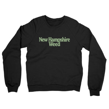 New Hampshire Weed Midweight French Terry Crewneck Sweatshirt-Allegiant Goods Co. Vintage Sports Apparel