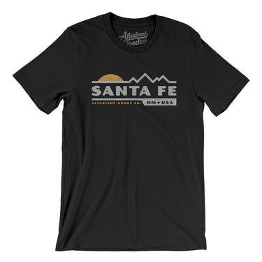 Santa Fe Mountain Sunset Men/Unisex T-Shirt-Black-Allegiant Goods Co. Vintage Sports Apparel