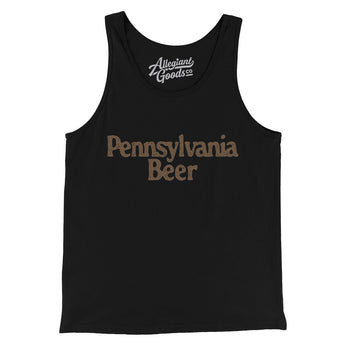 Pennsylvania Beer Men/Unisex Tank Top-Black-Allegiant Goods Co. Vintage Sports Apparel
