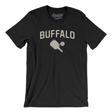 Buffalo Pickleball Men/Unisex T-Shirt-Black-Allegiant Goods Co. Vintage Sports Apparel
