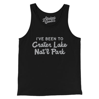 I've Been To Crater Lake National Park Men/Unisex Tank Top-Black-Allegiant Goods Co. Vintage Sports Apparel