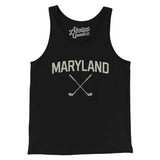 Maryland Golf Men/Unisex Tank Top-Black-Allegiant Goods Co. Vintage Sports Apparel