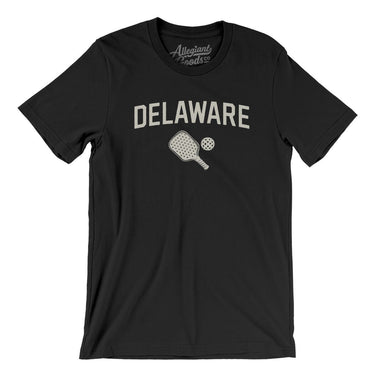 Delaware Pickleball Men/Unisex T-Shirt-Black-Allegiant Goods Co. Vintage Sports Apparel
